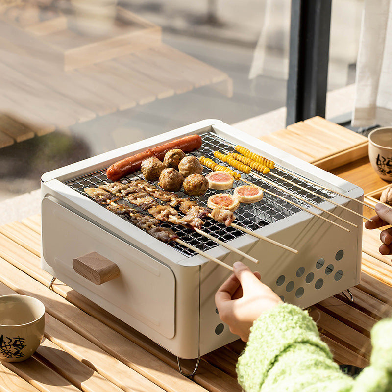 Experience the Joy of Grilling with Our Square Charcoal Barbecue Grill