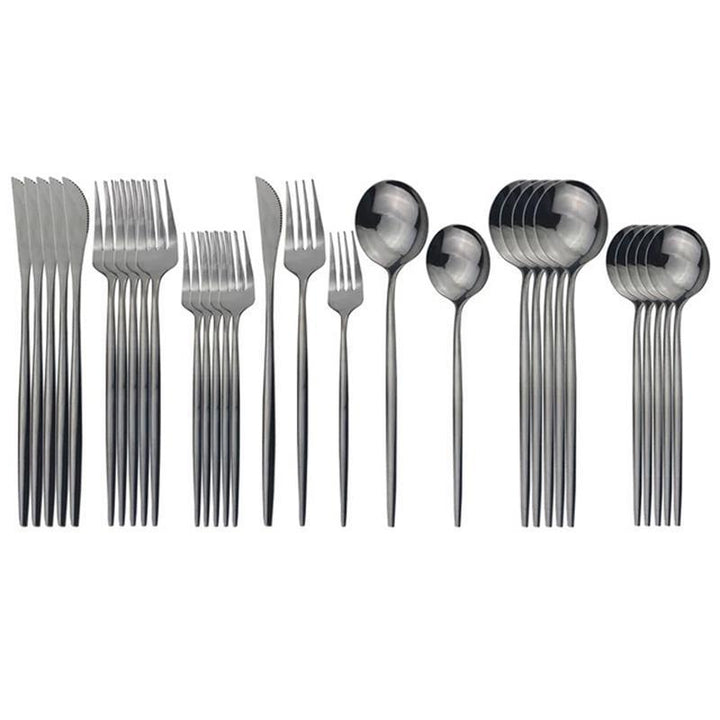 Elevate Your Dining Experience with Our Household Stainless Steel Cutlery Set