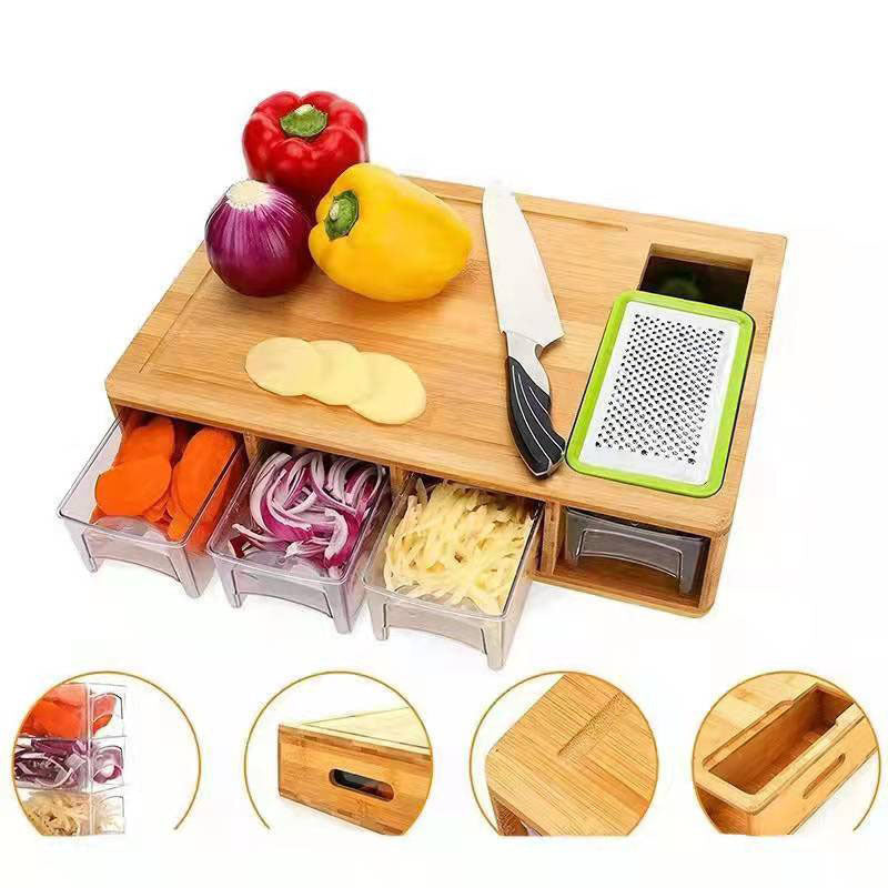 Transform Your Kitchen with the Bamboo Multi-functional Vegetable Cutting Board