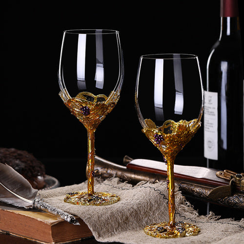 Household Crystal Red Wine Glass Set
