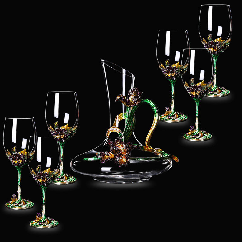 Lead-free Crystal Red Wine Glass