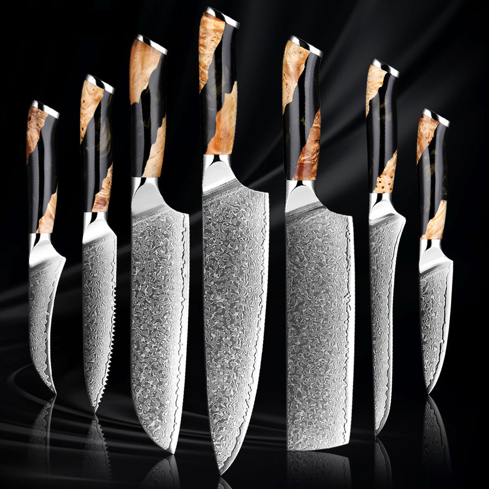 Damascus Steel Chef Kitchen Knives