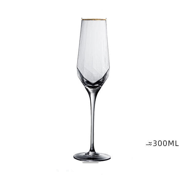 Red wine champagne glass set