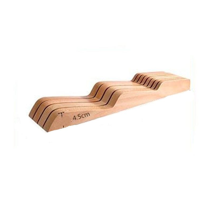 Horizontal Wooden Knife Holder Storage Rack