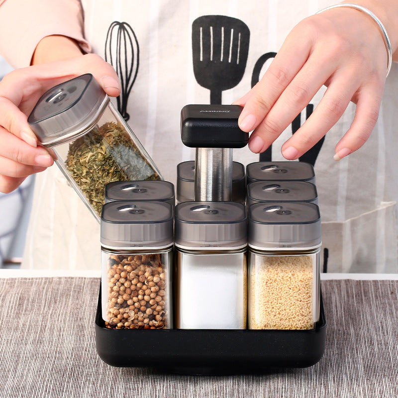 Spice Jar Glass Organizer