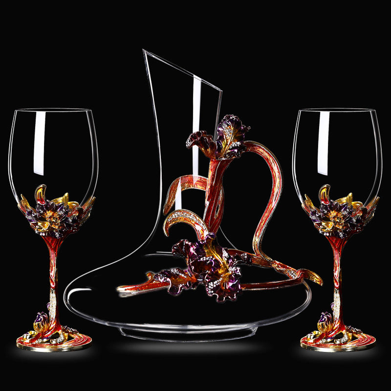 Lead-free Crystal Red Wine Glass