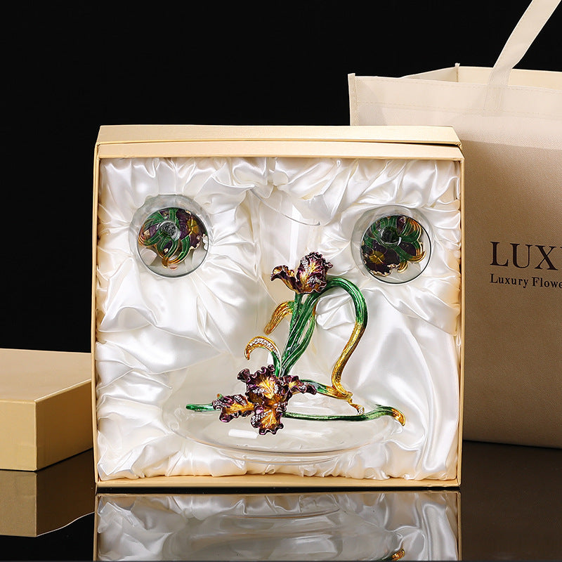 Lead-free Crystal Red Wine Glass