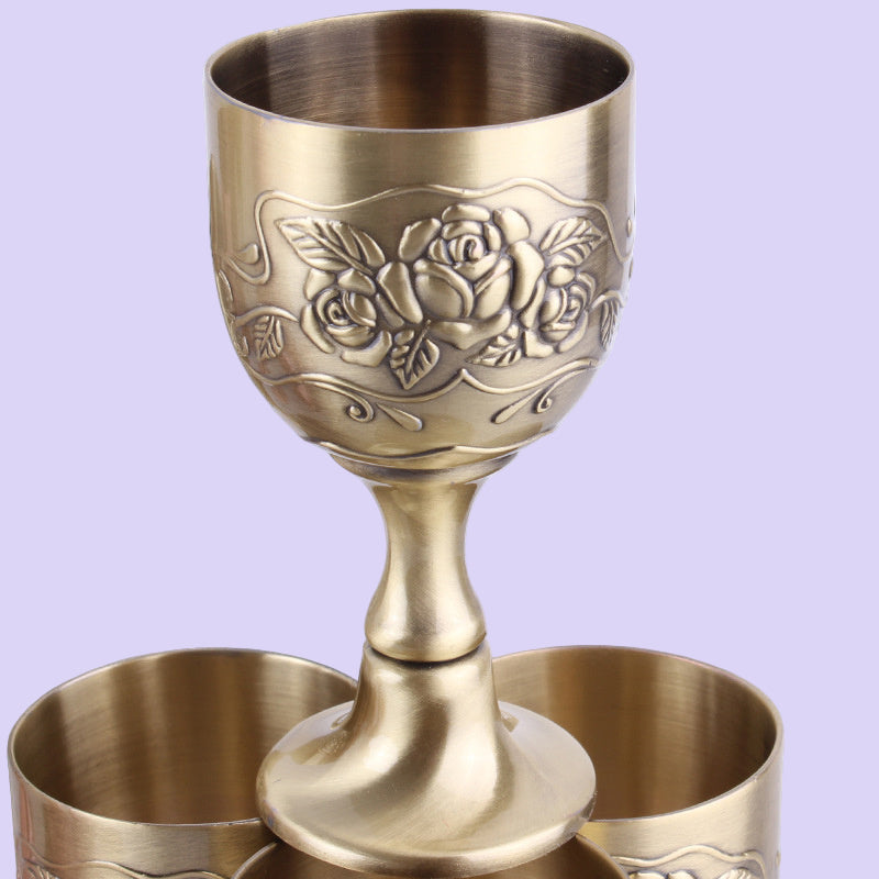 European Style Three-dimensional Wine Glass