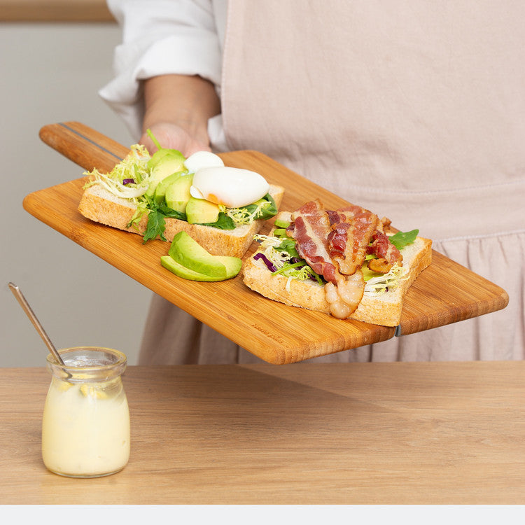 Foldable bamboo creative cutting board