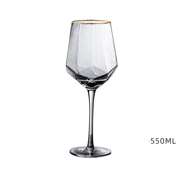 Red wine champagne glass set