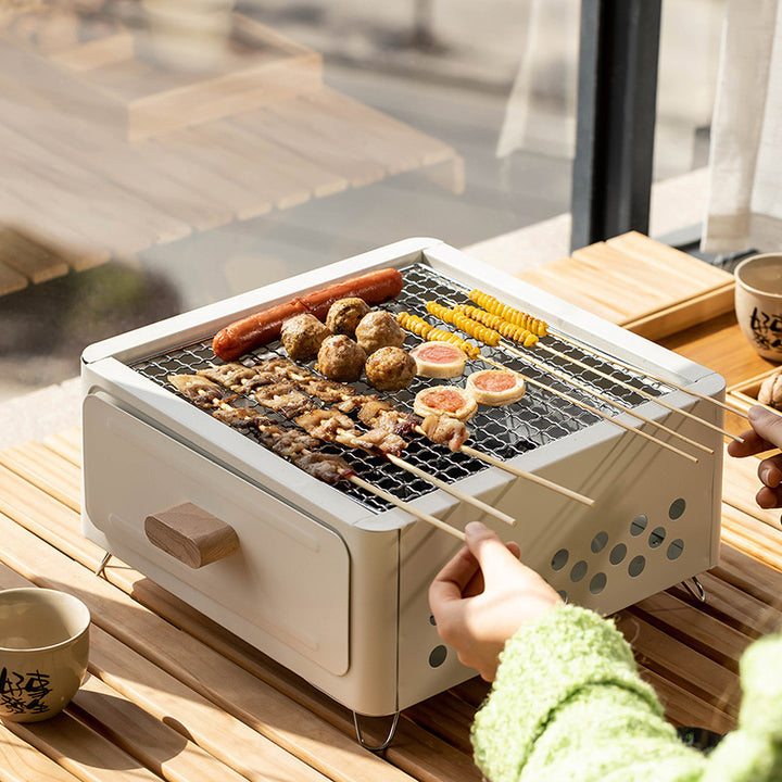 Square Charcoal Barbecue Grill