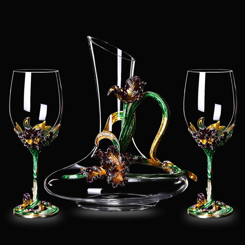 Lead-free Crystal Red Wine Glass