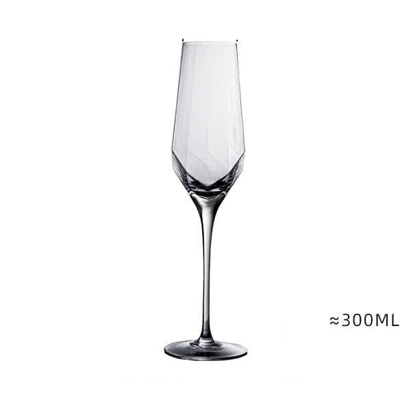 Red wine champagne glass set