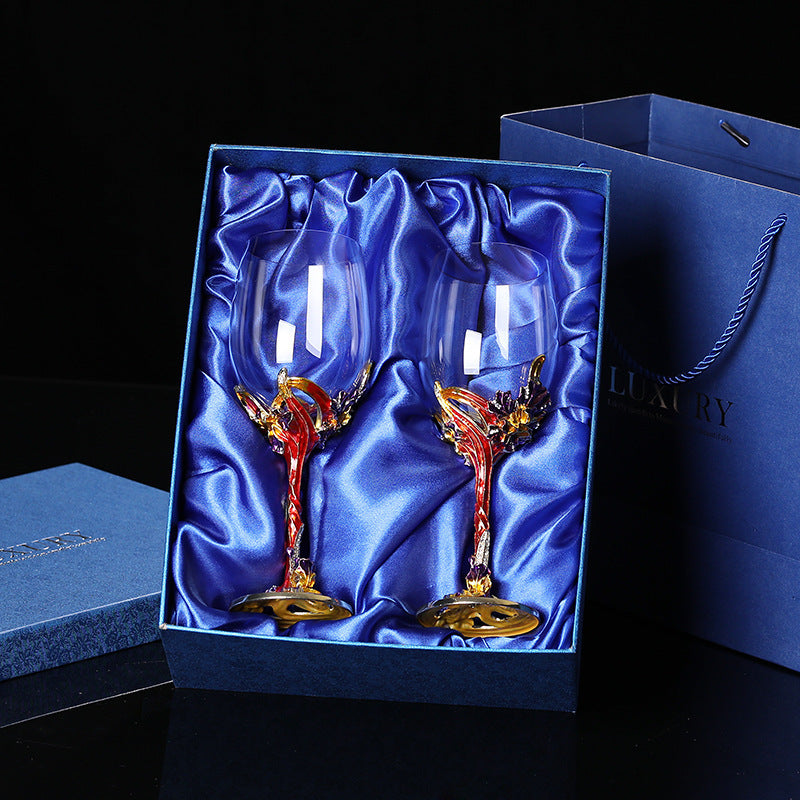 Lead-free Crystal Red Wine Glass