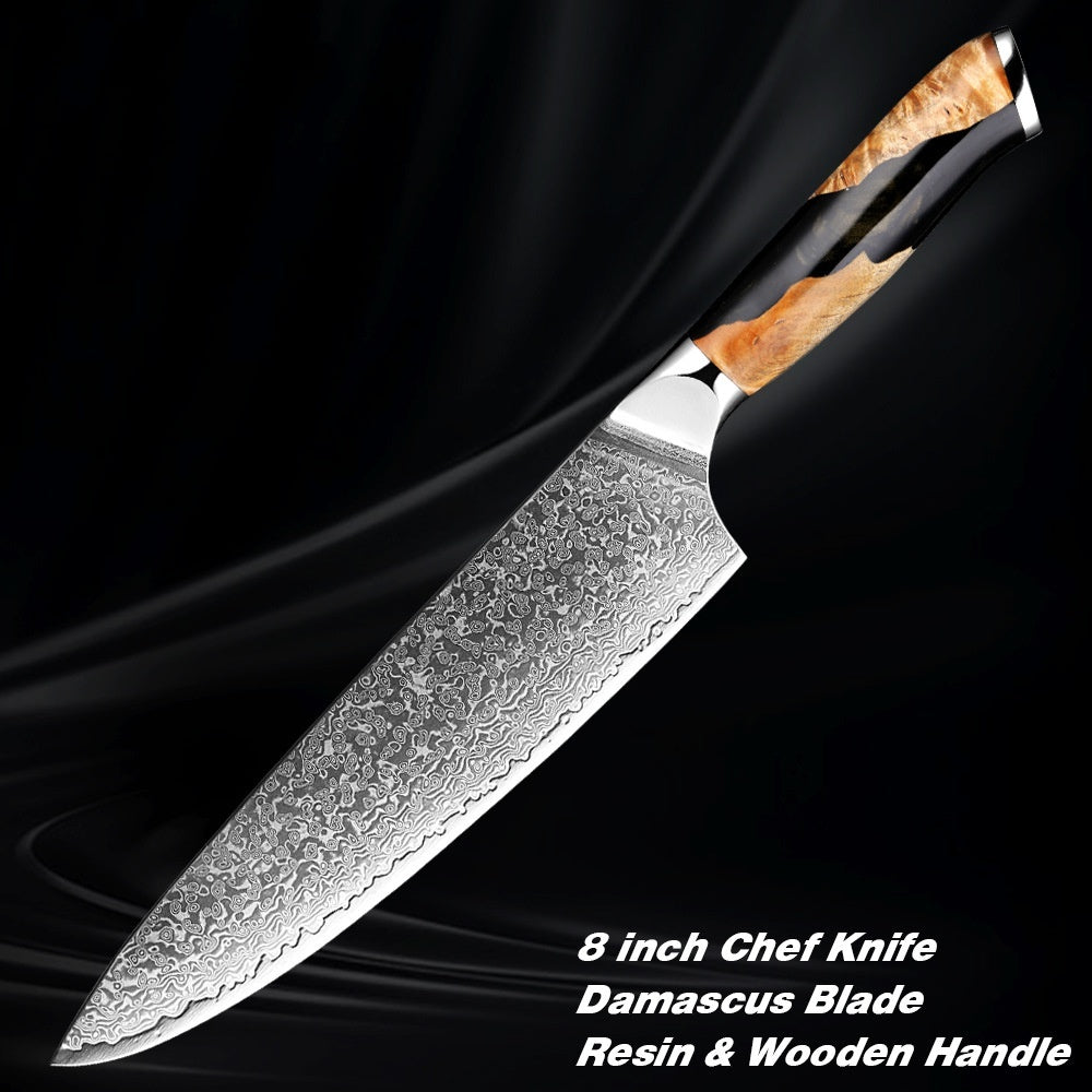 Damascus Steel Chef Kitchen Knives