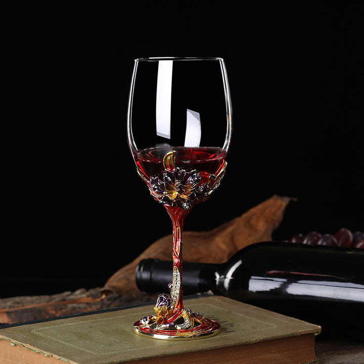 Lead-free Crystal Red Wine Glass