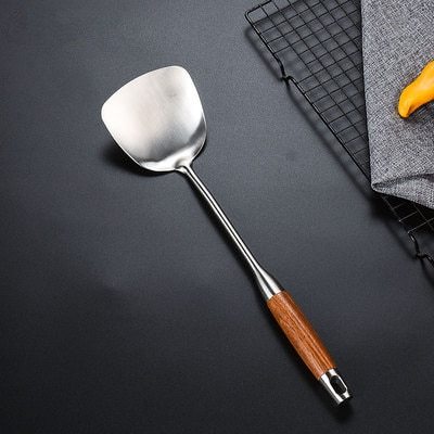 304 stainless steel wooden spoon kitchen utensils
