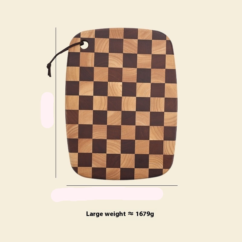 Acacia Chessboard Grid Cutting Board