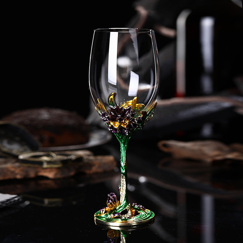 Lead-free Crystal Red Wine Glass