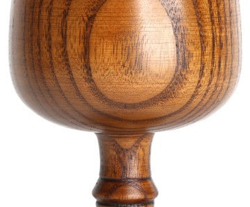 Solid Wood Wine Glass Set