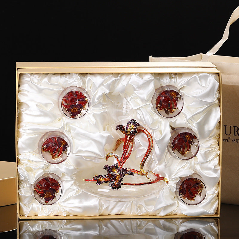 Lead-free Crystal Red Wine Glass