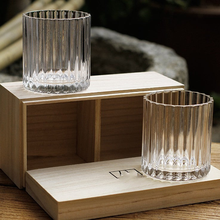 Crystal Glass Water Cup Box Set