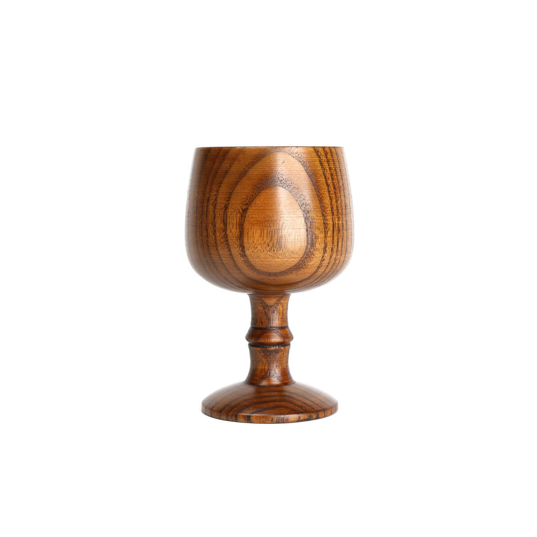 Solid Wood Wine Glass Set