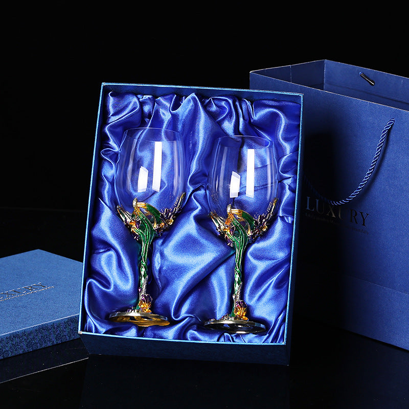 Lead-free Crystal Red Wine Glass