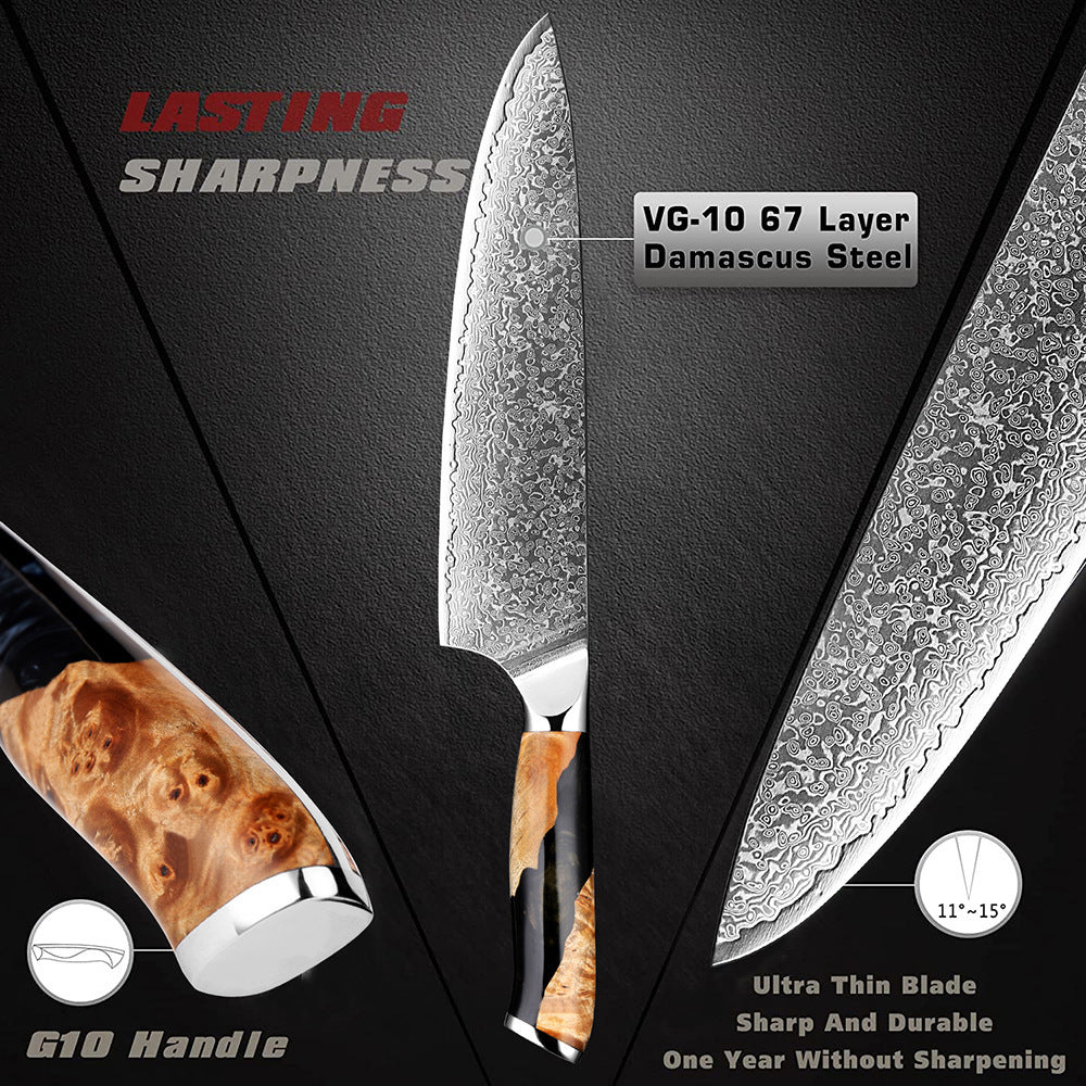 Damascus Steel Chef Kitchen Knives