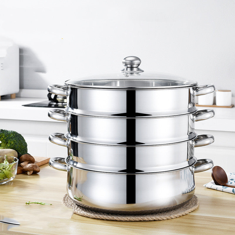 Stainless Steel Five-layer Cooking Pot