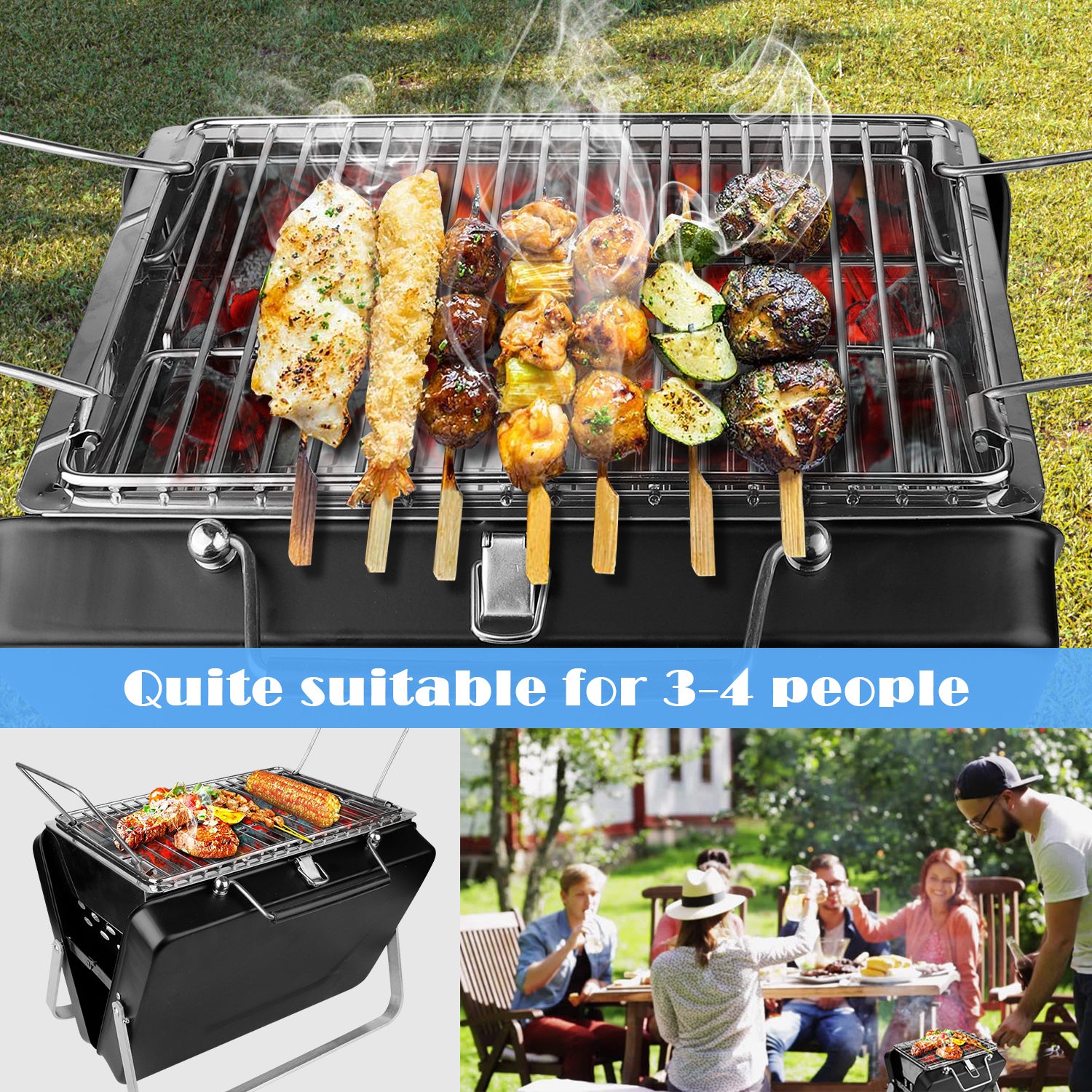 Mini barbecue grill
