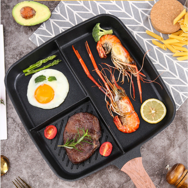 Steak Breakfast Three-in-one Frying Pan