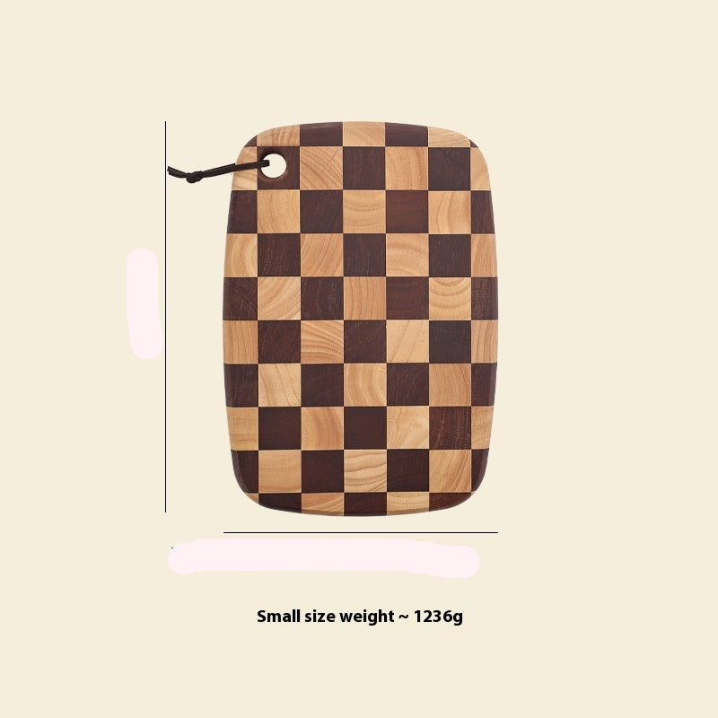 Acacia Chessboard Grid Cutting Board