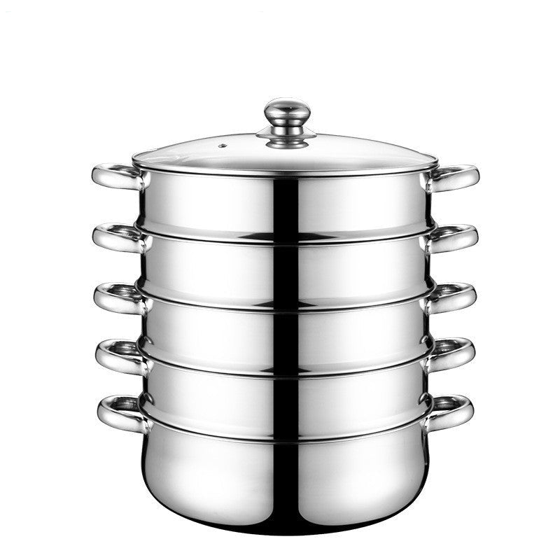 Stainless Steel Five-layer Cooking Pot