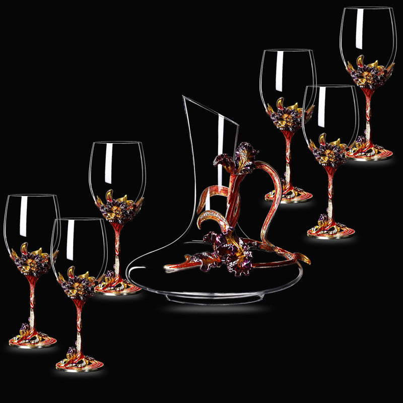Lead-free Crystal Red Wine Glass