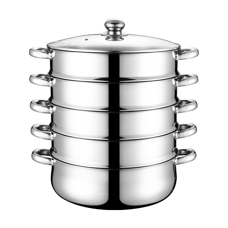 Stainless Steel Five-layer Cooking Pot