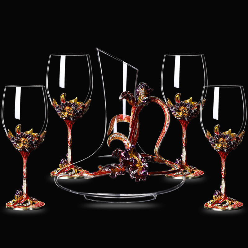 Lead-free Crystal Red Wine Glass