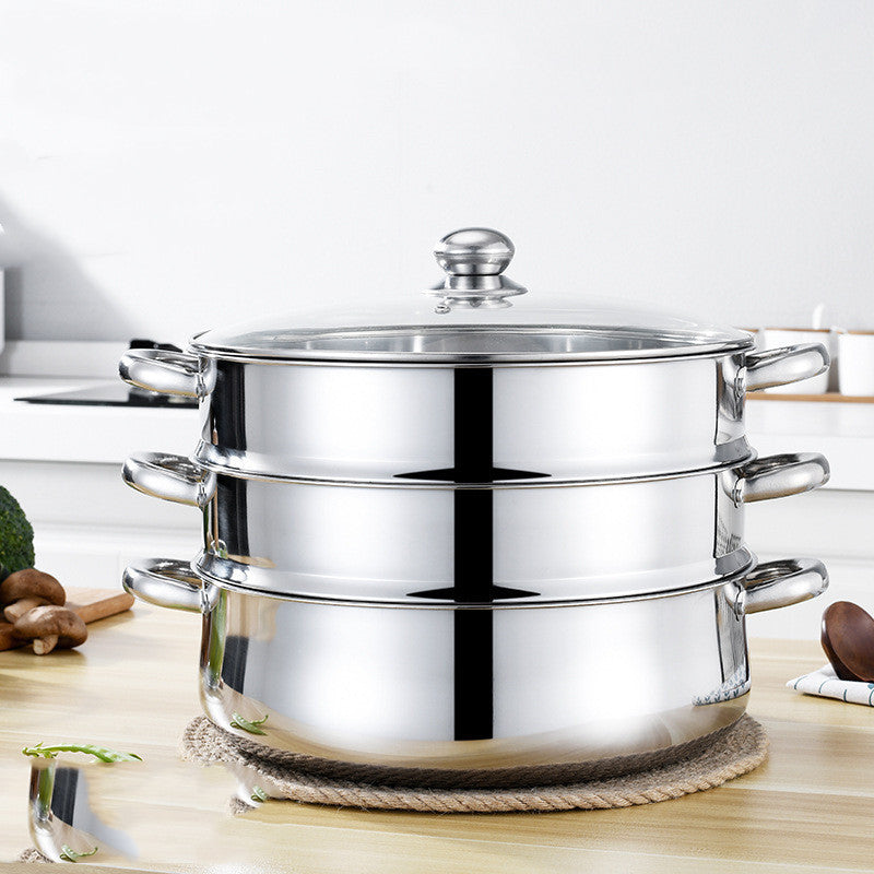 Stainless Steel Five-layer Cooking Pot