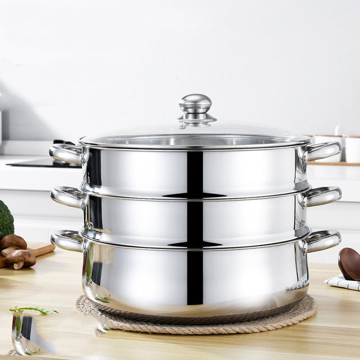 Stainless Steel Five-layer Cooking Pot