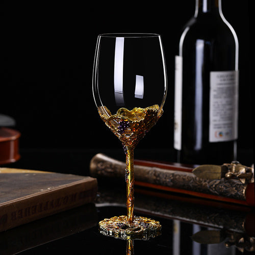 Household Crystal Red Wine Glass Set