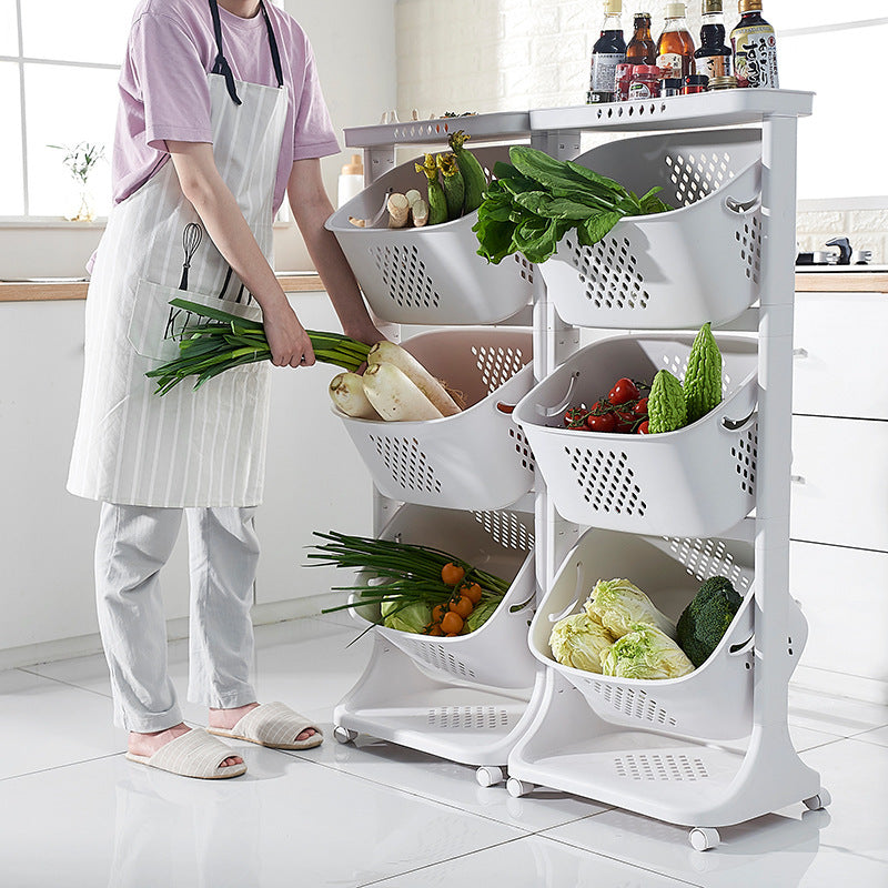 Kitchen Vegetable Storage Basket Rack