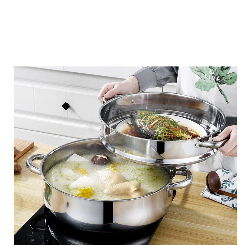 Stainless Steel Five-layer Cooking Pot