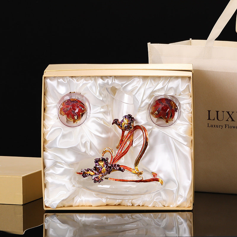 Lead-free Crystal Red Wine Glass