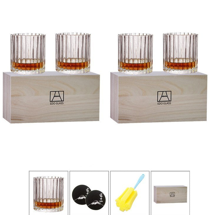 Crystal Glass Water Cup Box Set