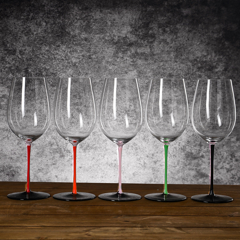 Lead-free Crystal Red Wine Glass Set