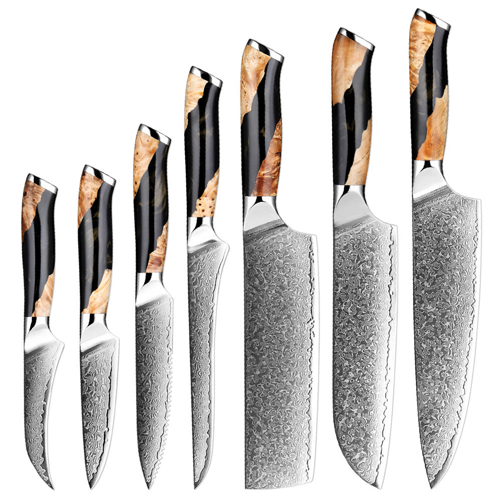 Damascus Steel Chef Kitchen Knives